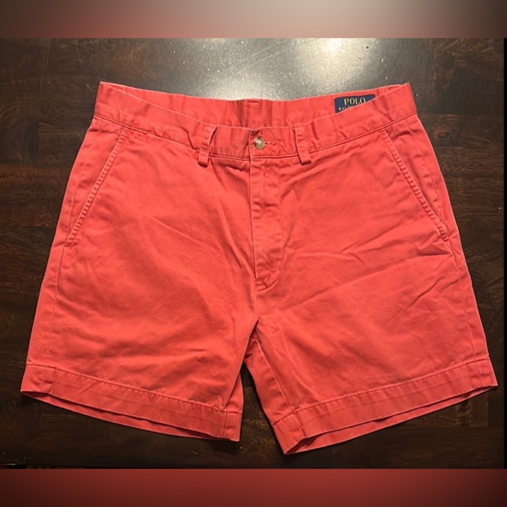 Polo Ralph Lauren Men’s Shorts Sz 31. Red, Cotton, Flat front, Classic, Preppy.